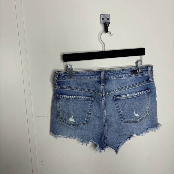 Kut From The Kloth Jane High Rise Short Raw Hem Distressed Women's Size 31 - Picture 8 of 10
